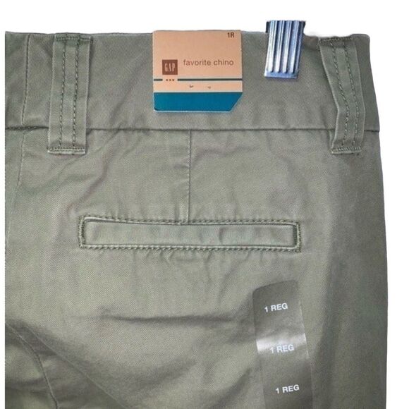 GAP Favorite Chino Pants Green NEW Women Size 1R Minimalist Low Rise Workingcore - Picture 5 of 7